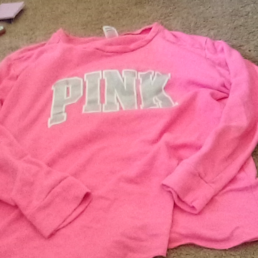 Pink sweat shirt